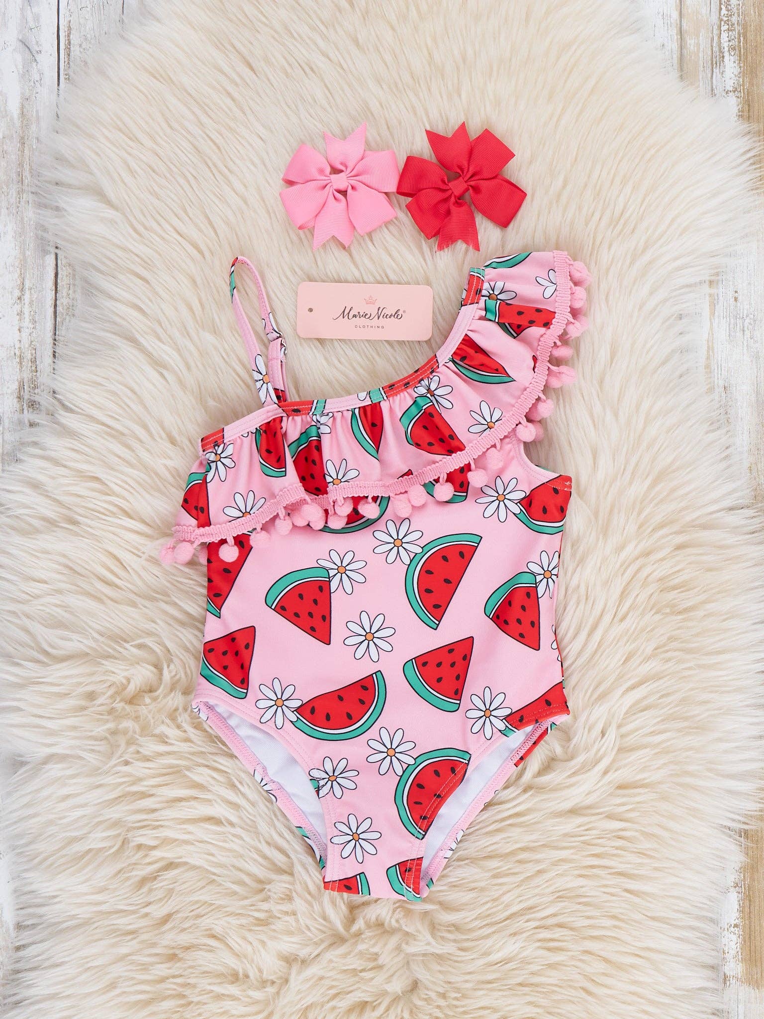 Melon Breeze Fun Ruffle Swimsuit: XXL(6yrs)