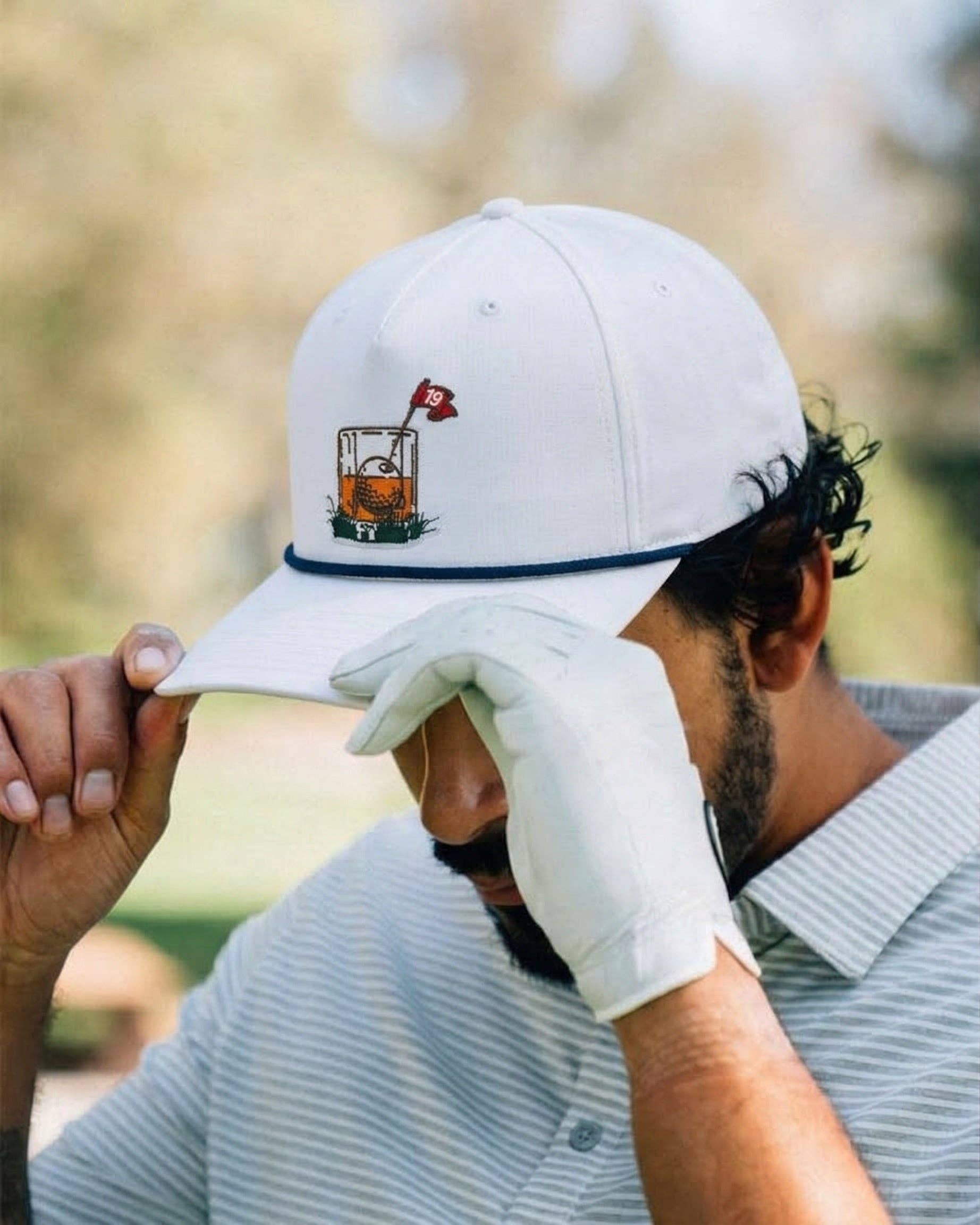 White "19th Hole" Rope Hat