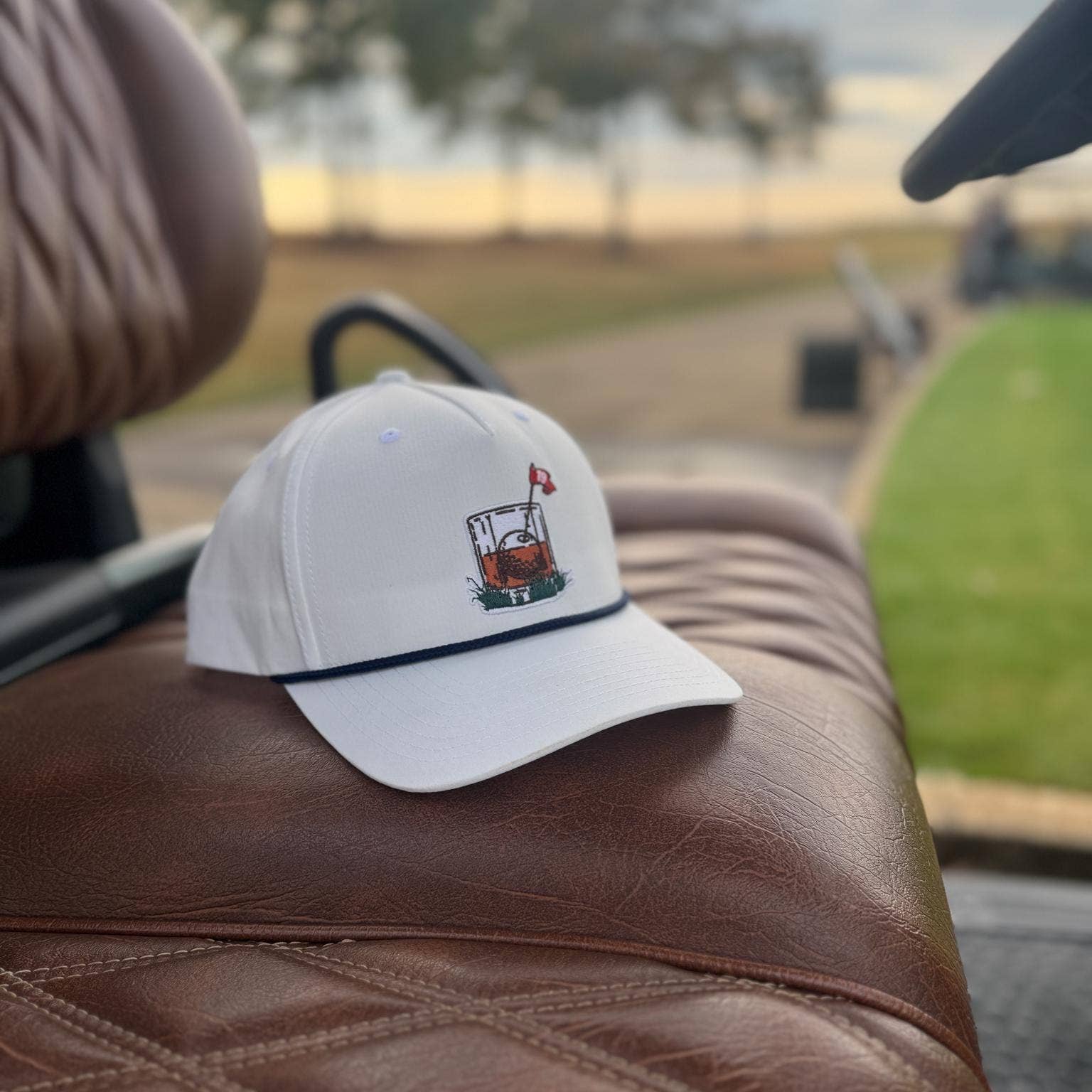White "19th Hole" Rope Hat