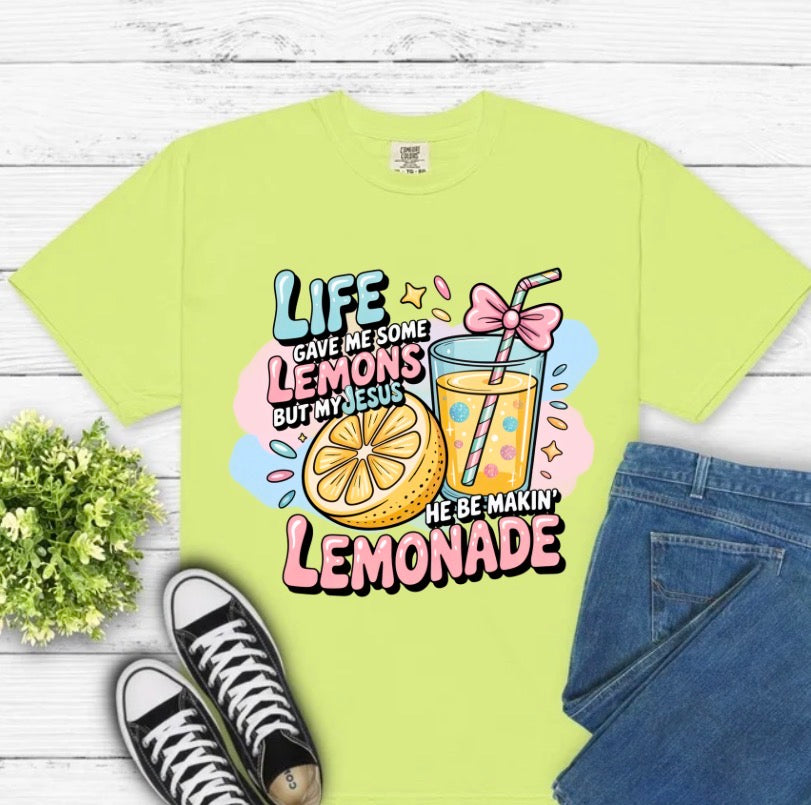 Jesus making lemonade