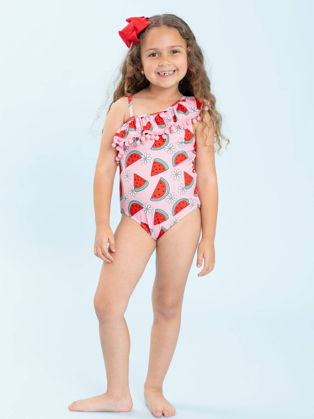 Melon Breeze Fun Ruffle Swimsuit: XXL(6yrs)