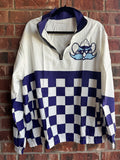 Rangers Navy Checkered Windbreaker