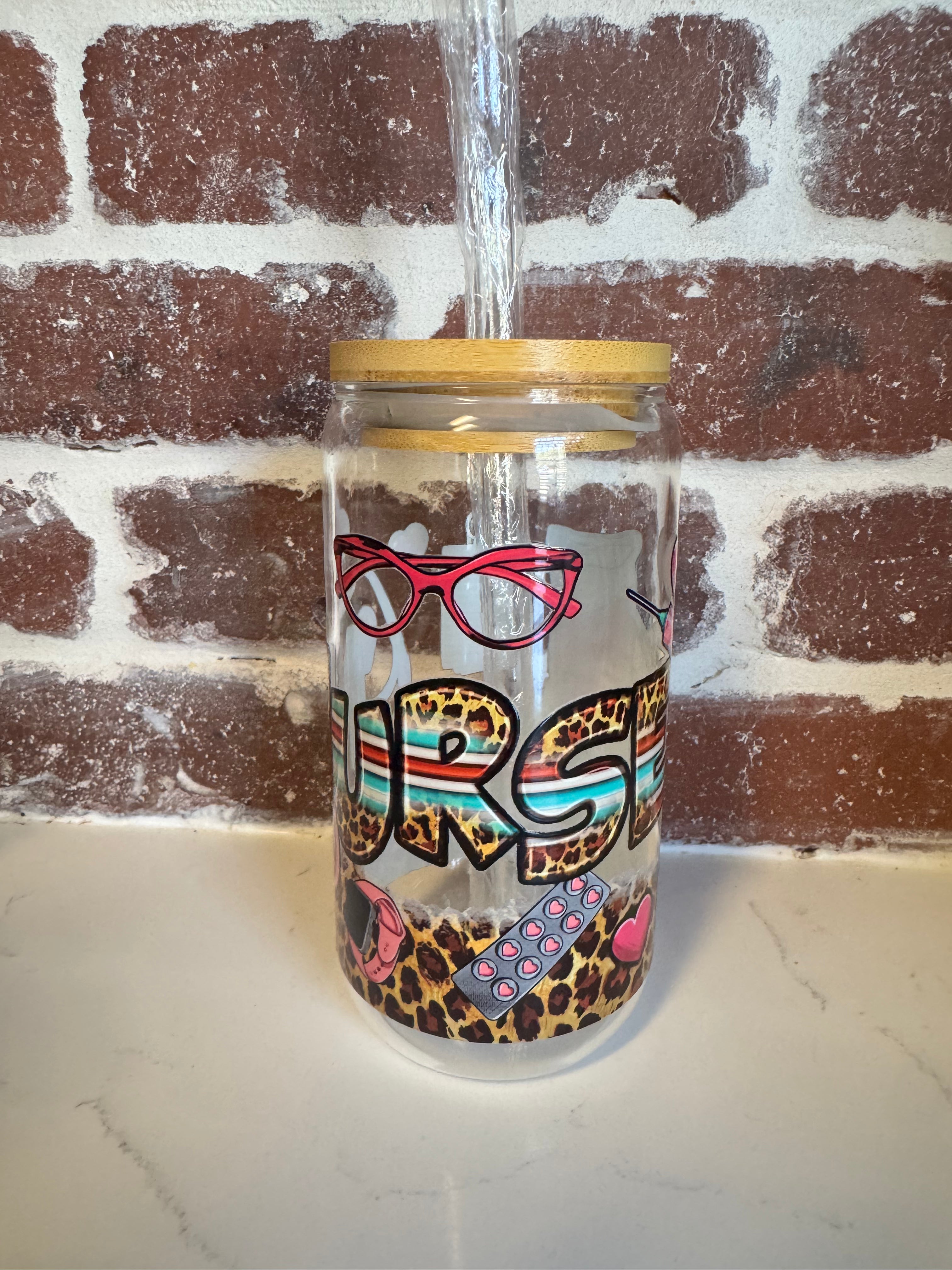 Nurse Glass Tumbler