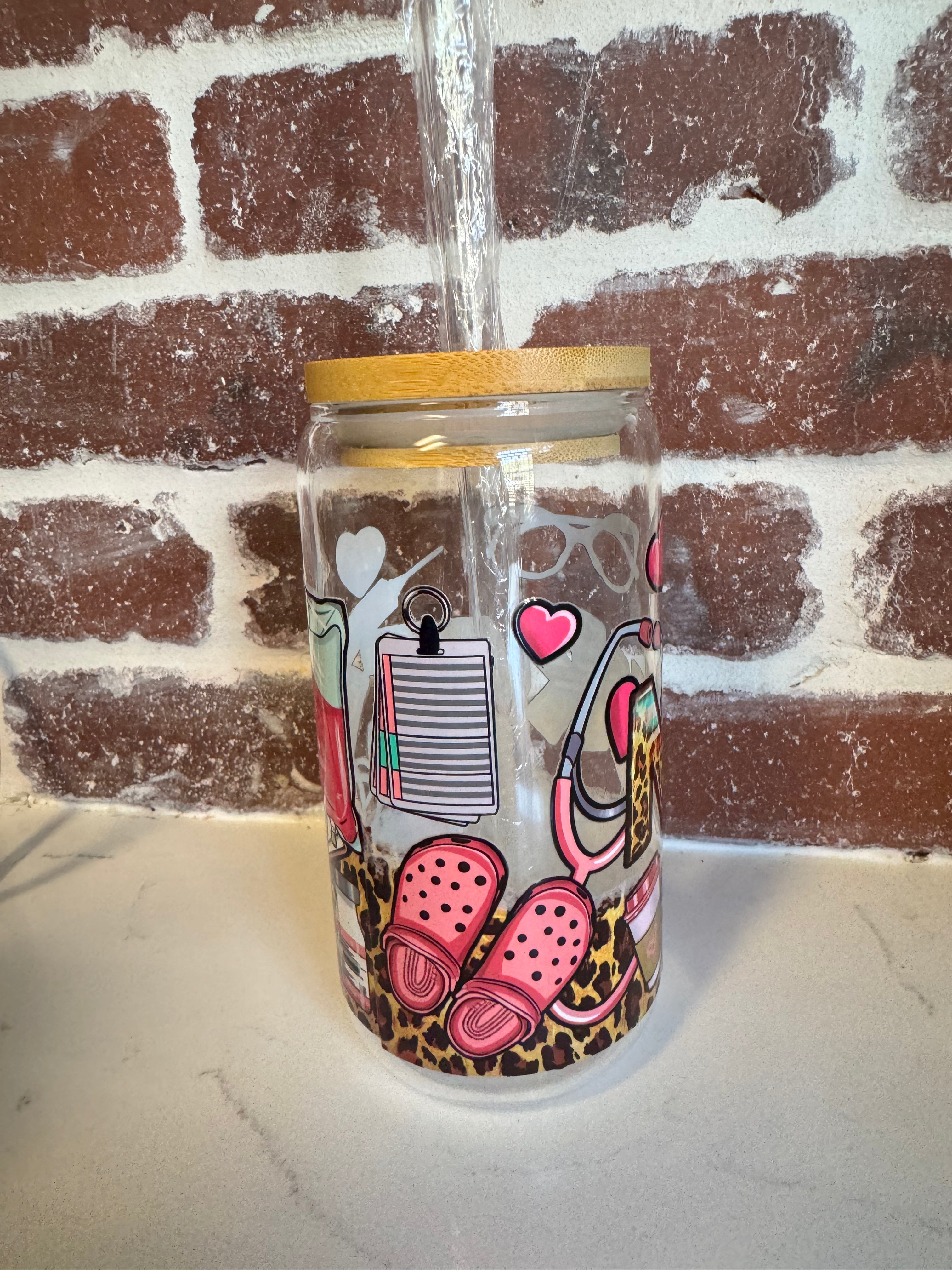 Nurse Glass Tumbler