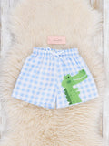 Gingham Gator Splash Trunk: XL(5yrs)