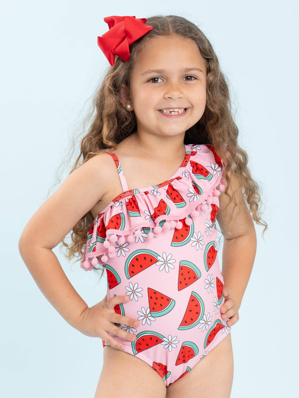 Melon Breeze Fun Ruffle Swimsuit: XXL(6yrs)