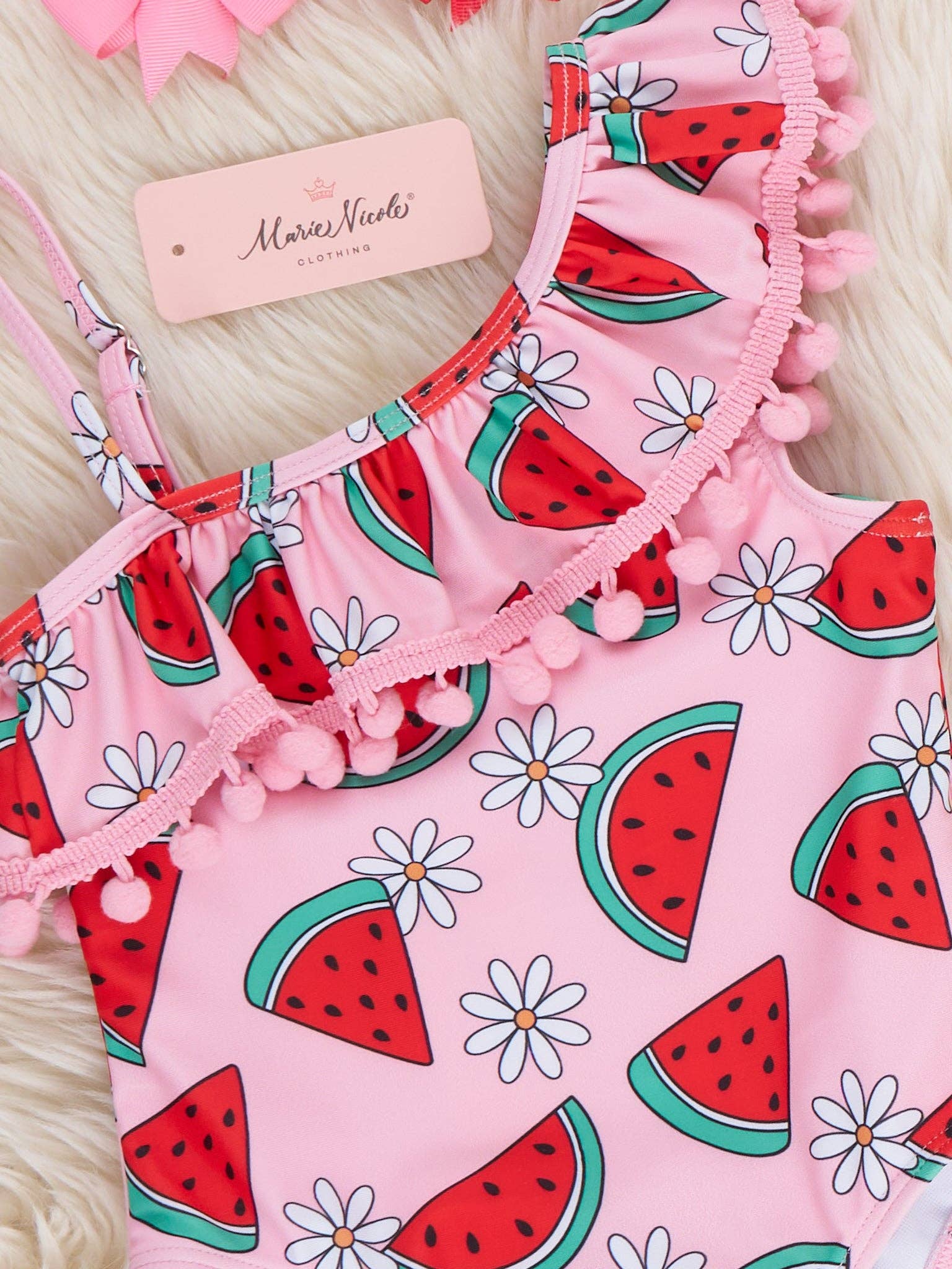 Melon Breeze Fun Ruffle Swimsuit: XXL(6yrs)